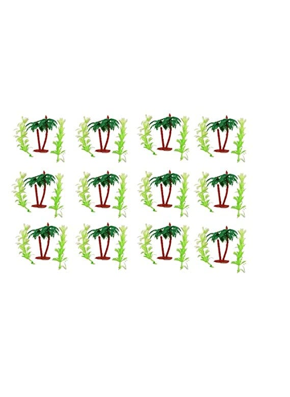 Generic Chuz N Pick Artificial Mini Plastic Tree for Project Making and Decoration 36 Pieces 3 Designs  - Image 1