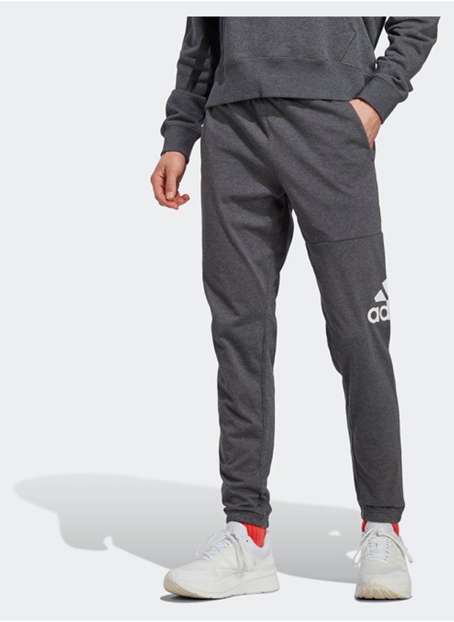 Adidas Essentials Single Jersey Tapered Badge Of Sport Joggers  - Image 1