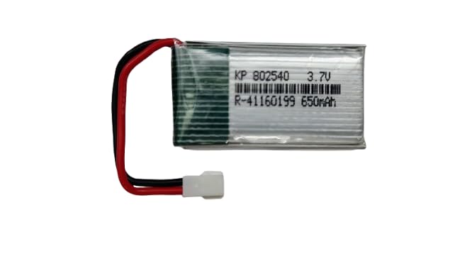 KP Original Battery KP Original-802540 لي بو 3.7v 650mAh بطارية قابلة لإعادة الشحن 650 mAh بطارية ليثيوم بوليمر لي بو للطائرات بدون طيار، رباعيات الطيران، طائرة SYMA RC رباعية المراوح، ألعاب RC - Image 1