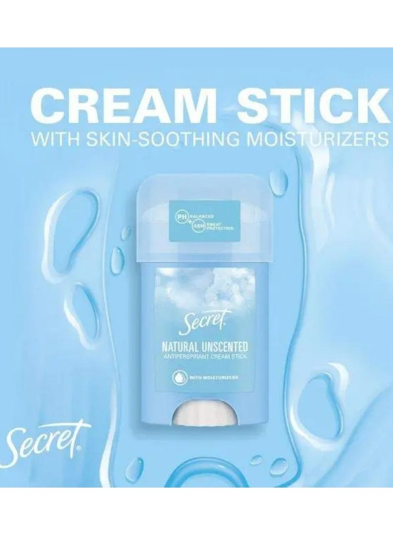 سيكريت كريم مضاد للتعرق طبيعي غير معطر 40 مل - Image 2