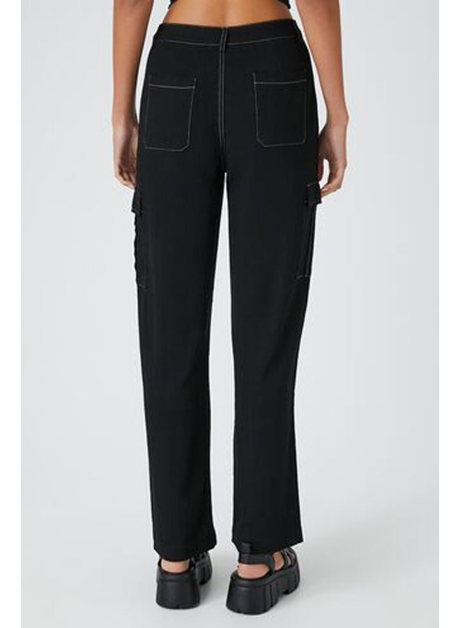 FOREVER 21 High-Rise Cargo Pants - Image 4