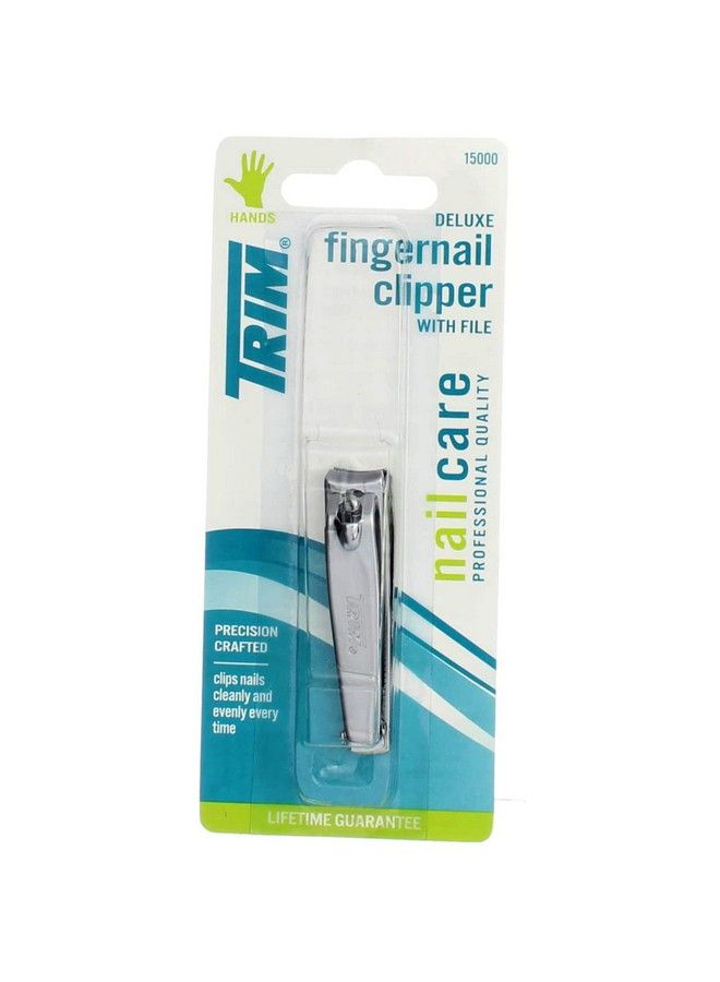 Trim Nailclip Deluxe Size Ea Trim Deluxe Fingernail Clipper With File 15000 1 Ct - Image 1