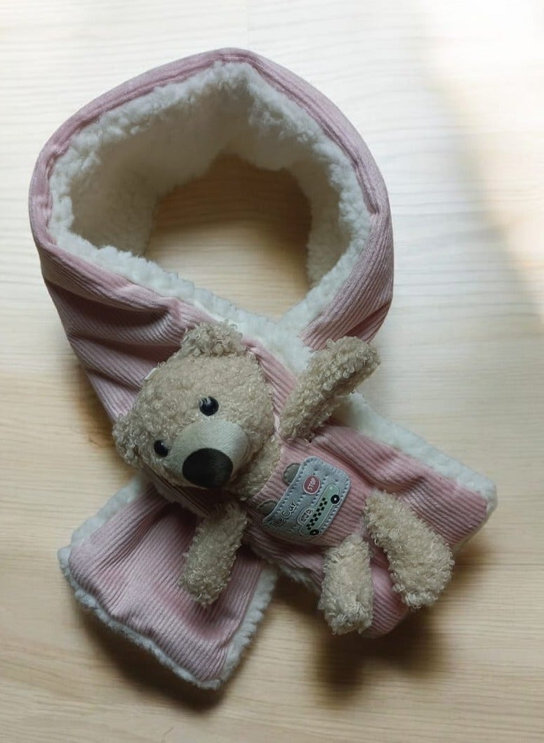 Soft Winter Scarf with a Cute Teddy Bear — Adorable and Warm Design for Kids - Image 2