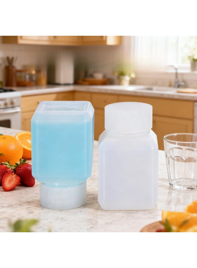 UMETASS 1oz30ml Leak Proof Plastic Bottles with Caps for Liquids Sample Reusable Small Bottles Containers for Travel Camping and Hiking Translucent 10 Pcs - Image 4