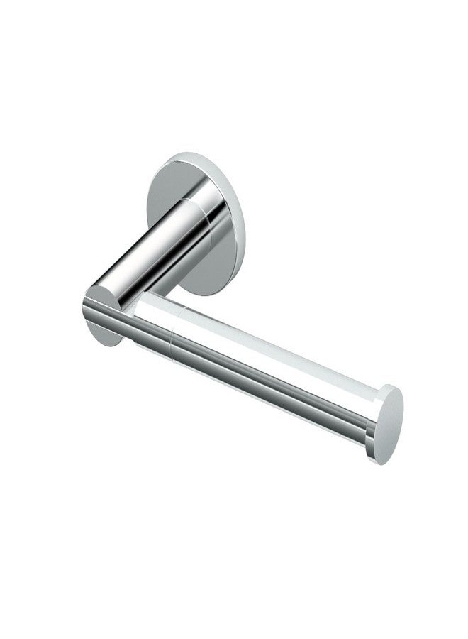 Gatco 4683 Channel, European Toilet Tissue Holder, Chrome | Wall Mounted Single Post 6.63" W Euro Style Toilet Paper Holder for Bathroom