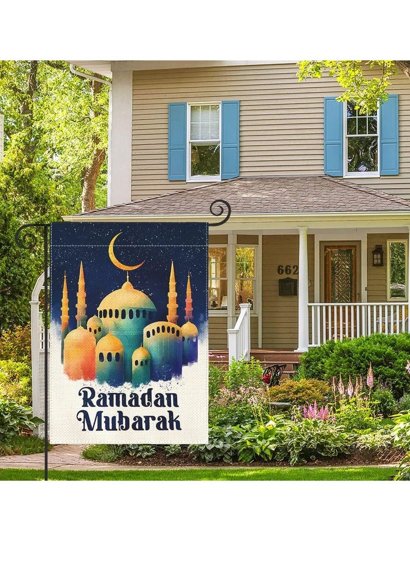 General 3 PCS Ramadan House Flag Vertical Double Sided Moon And Star Yard Outdoor Decoration 30 x 45Cm  - Image 4