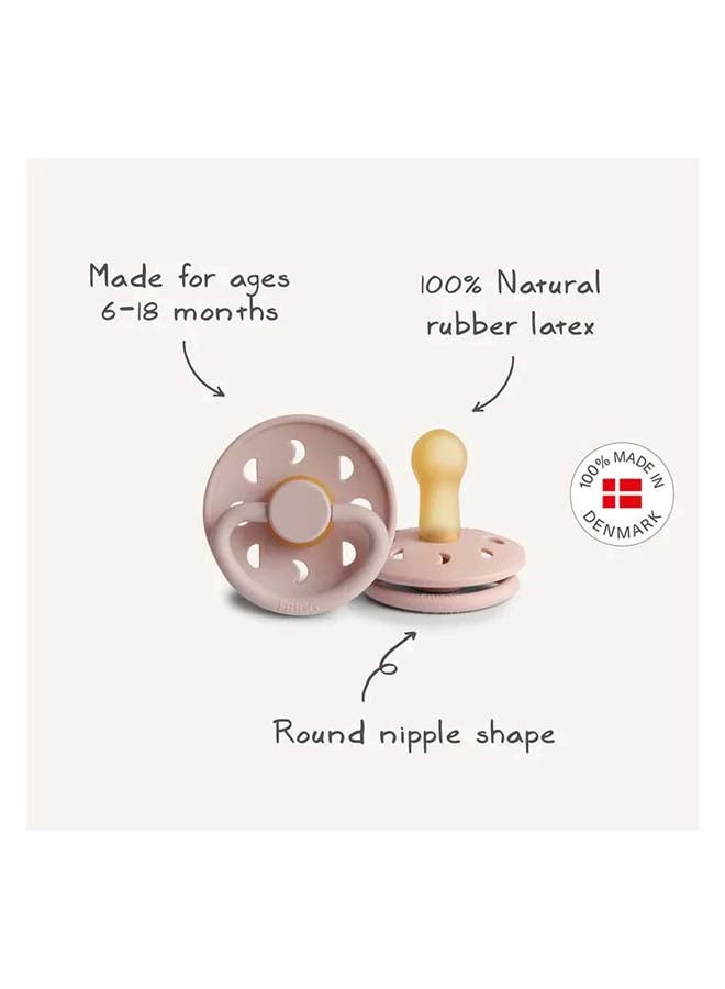 FRIGG Round Latex Baby Pacifier 6-18M 4-Pack Crystal Sparkle - Size 2 - Image 4