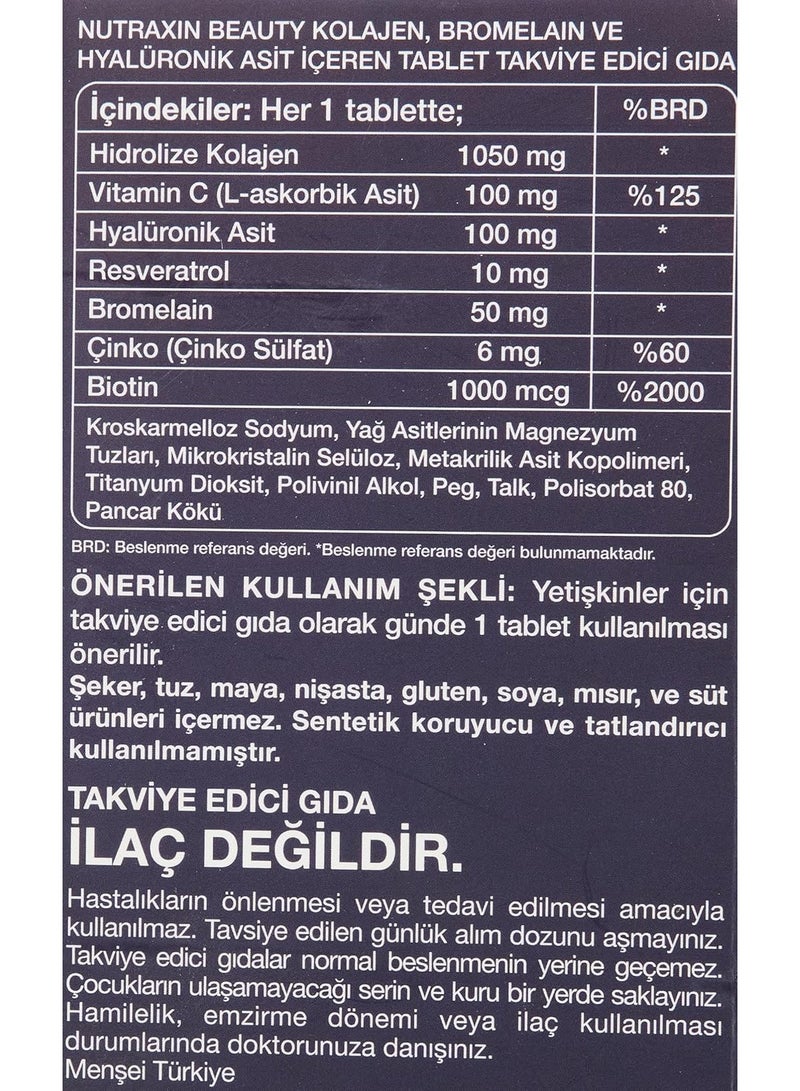 NUTRAXIN Active Nutraxin Beauty Collagen Gold Quality 30 Tablets - Image 4