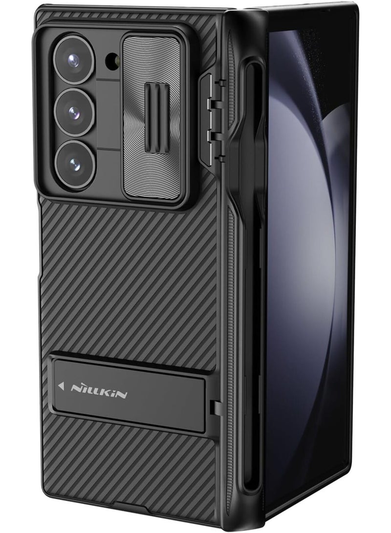 Nillkin CamShield Fold Case with Pen Holder & Stand for Samsung Galaxy Z Fold 6 5G| Ultimate Protection & Functionality - Black - Image 1