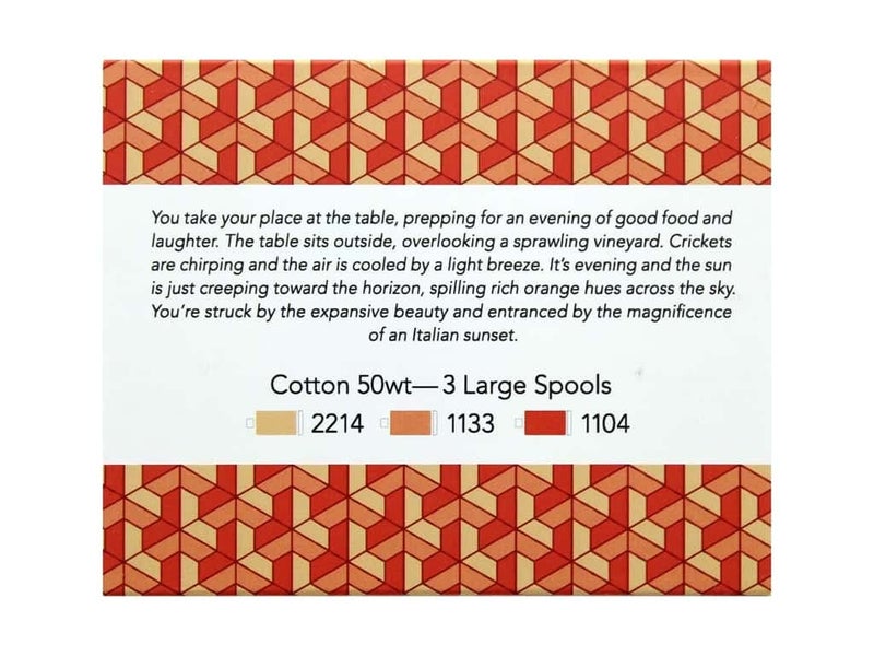 Aurifil Thread CB TuscanyOrang, Assorted Oranges, 3pc - Image 3