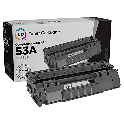 LD Products Replacement Toner Cartridge Compatible with HP 53A Q7553A (Black) Compatible with HP Printer Laserjet P2015, P2015d, P2015dn, P2015x, M2727 MFP, M2727nf MFP, & M2727nfs MFP - Image 1