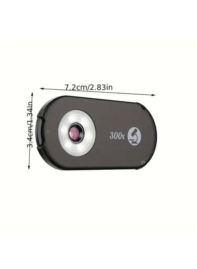 بلاك أبيكسل 300X عدسة ميكروسكوب للهاتف مع ضوء LED وفلتر CPL - Image 3