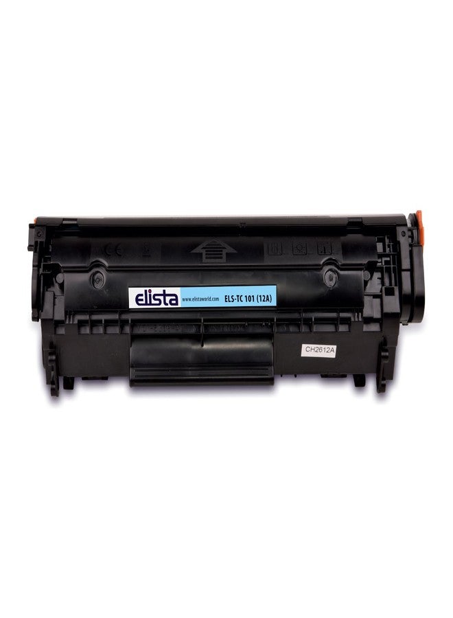 إليستا خراطيش حبر أسود Elista 12A متوافقة مع طابعات HP LaserJet 1010/1012/1015/1018/1020/1022/1022N/1022NW/3015MFP/3020MFP/3030MFP/3050MFP/3052MFP/3055MFP/3050Z/M1005MFP (ELS-TC 101) - Image 2