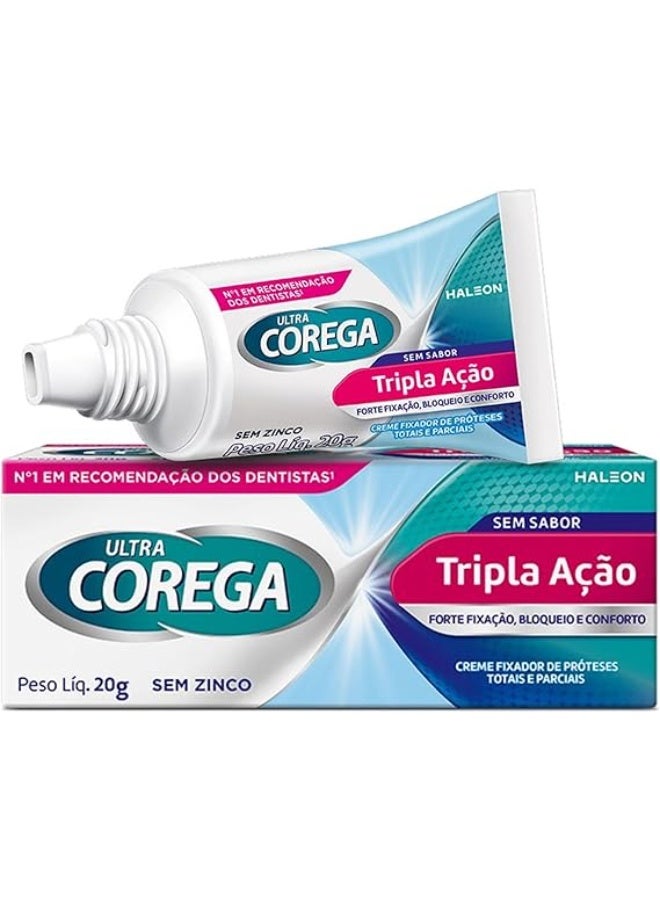كوريغا COREGA super denture fixative cream taste free 20g - Image 3