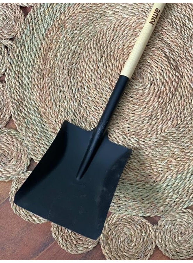 Metal Shovel with Wooden Handle - Image 1