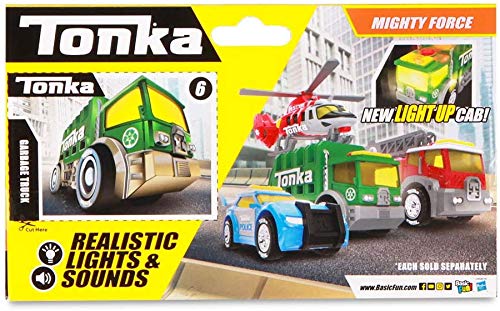 Basic Fun Tonka Mighty Force Lights & Sounds - Garbage Truck - Image 3