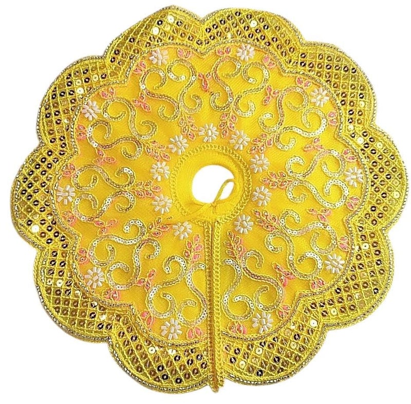 Partish Laddu Gopal Dress Size 4 l Ladoo Gopal Dress l Kanha Ji Dress Size 0 1 2 3 4 5 6 (Yellow, Size 4) - Image 3