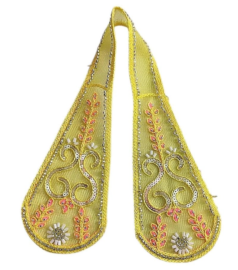 Partish Laddu Gopal Dress Size 4 l Ladoo Gopal Dress l Kanha Ji Dress Size 0 1 2 3 4 5 6 (Yellow, Size 4) - Image 5