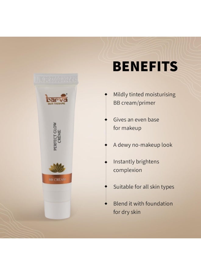 Barva Perfect Glow Creme Long Lasting (10 ml) Lightweight BB Cream & Dusky Foundation - Combo Pack - Image 2