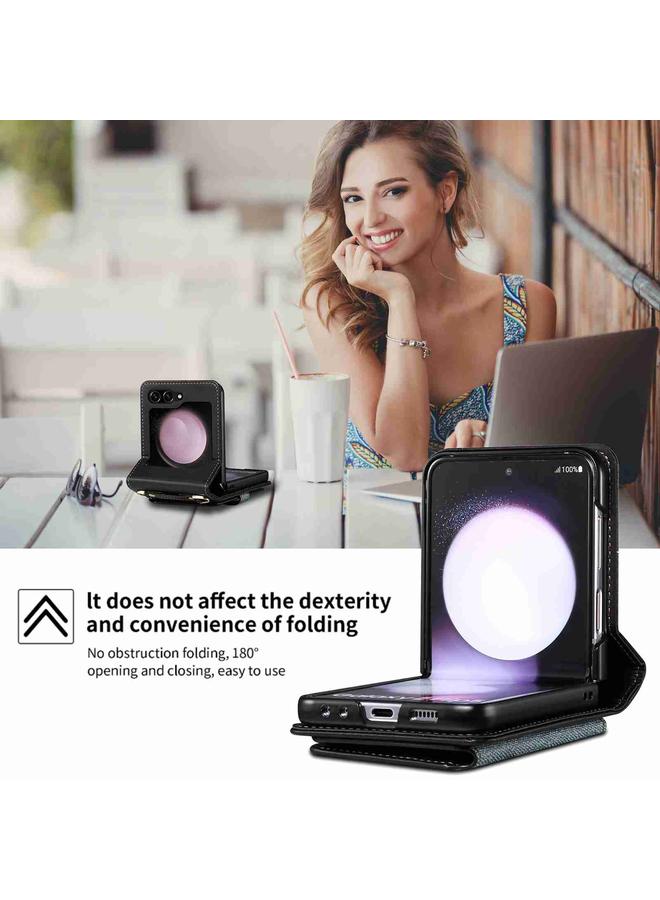 اس-توب جراب قابل للطي لهاتف Samsung Galaxy Z Flip3 بتصميم كروس بودي بلون متناسق - Image 5