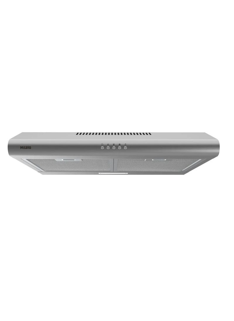 milano Kitchen Hood 90Cm Chrome  - Image 1