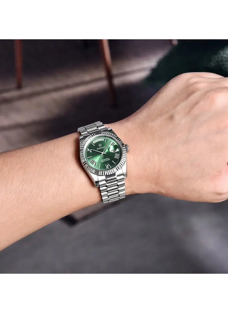 BERSIGAR - Bersigar BG-1752 Luxaura Design Stainless Steel Automatic Water Resistant Watch - Image 1