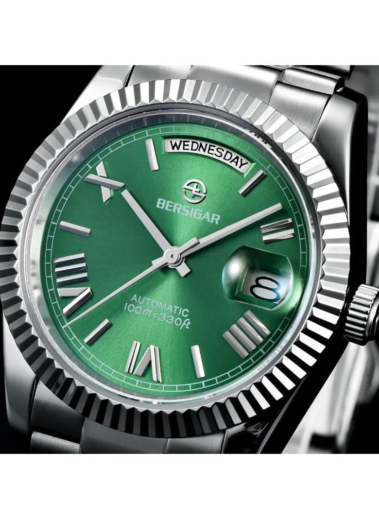 BERSIGAR - Bersigar BG-1752 Luxaura Design Stainless Steel Automatic Water Resistant Watch - Image 1
