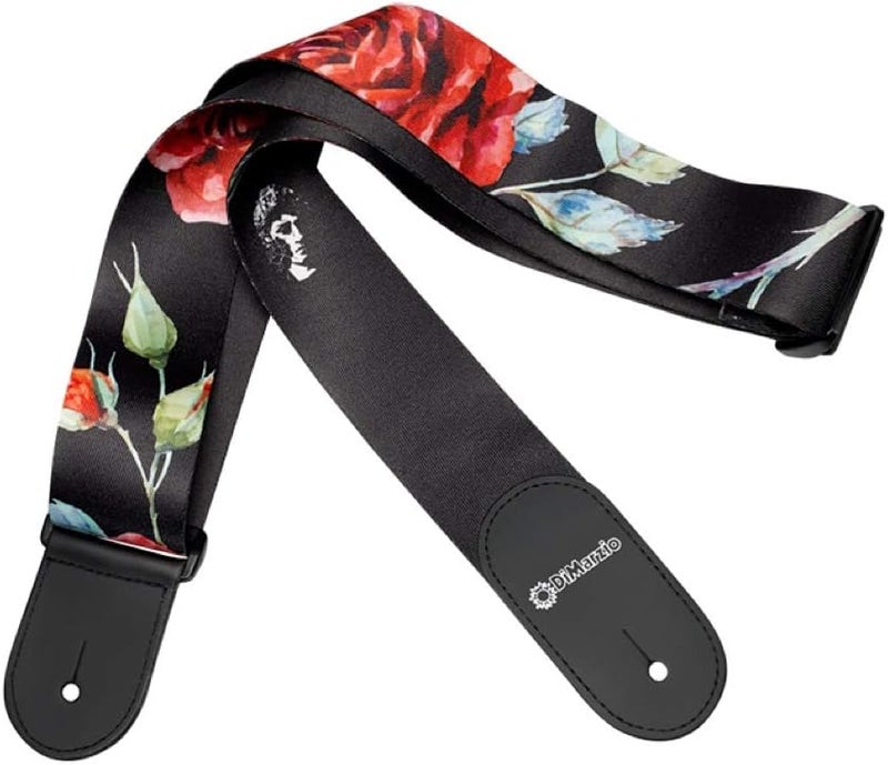 DiMarzio DD3146 Polyphia Signature Floral Muse Guitar Strap - Black