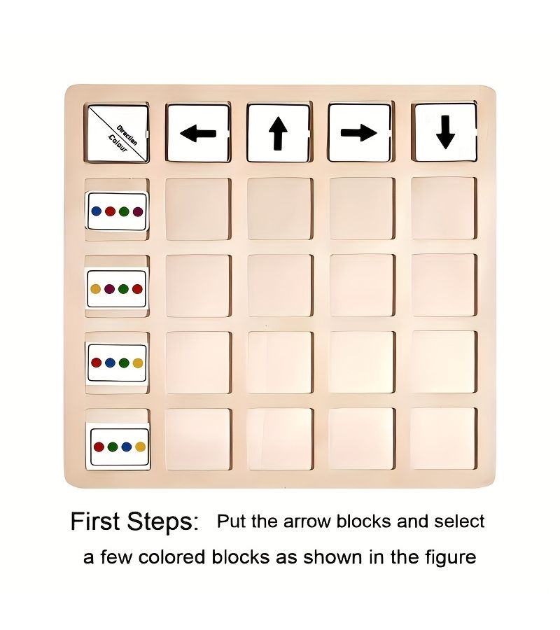 Little Fish Direction Game Wooden Toy Color Recognition Logic Training Gift - Image 4
