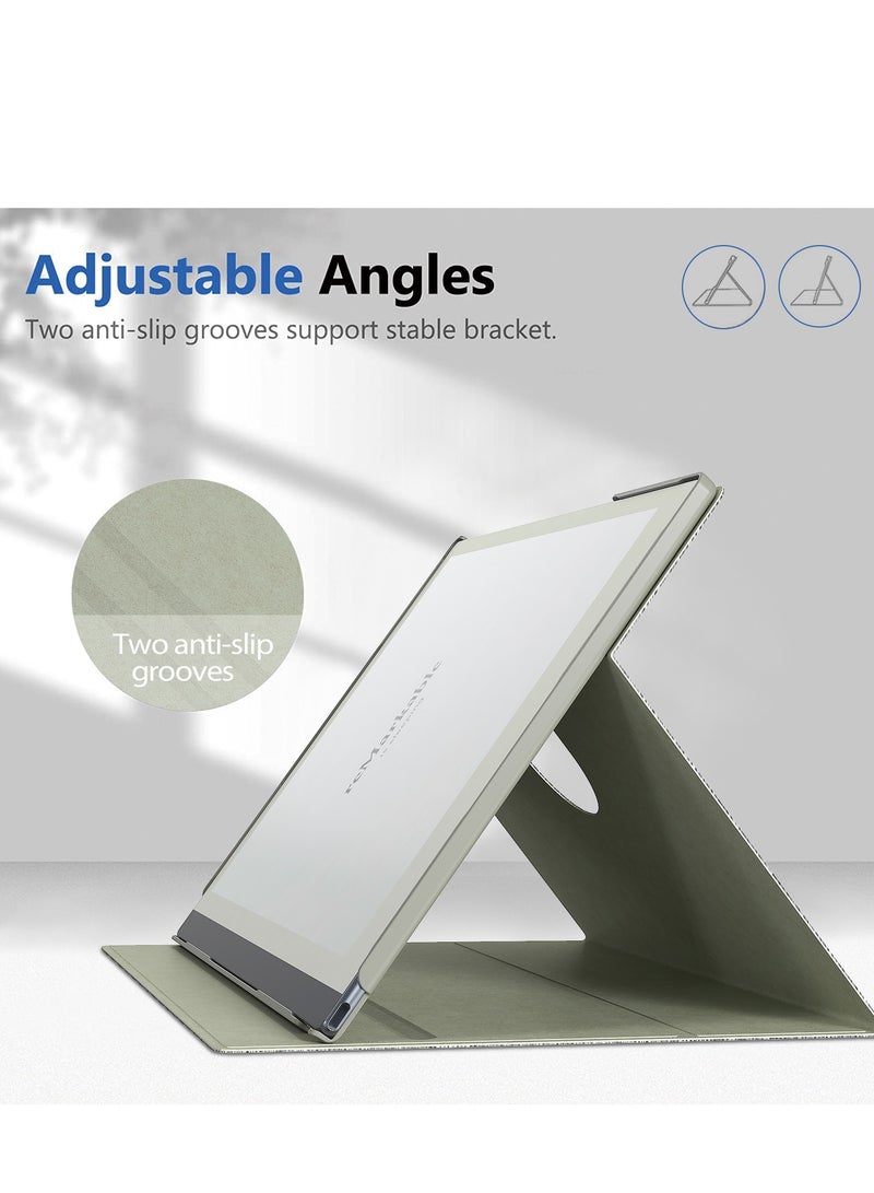 My Choice 360° Folding Case Cover with Pen Slot for Remarkable 2 10.3inch - Grey - Image 4