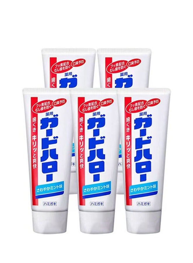Kao Toothpaste White Enzyme Cleansing Mint Fresh Breath Cleansing Deodorizing 165g, Pack of 5 - Image 1