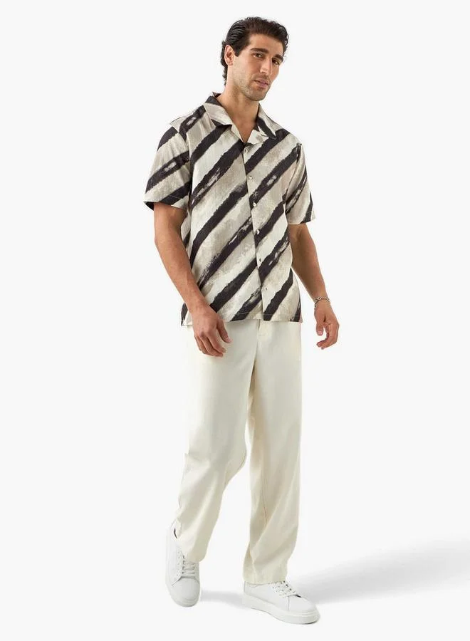 Iconic Iconic Printed Resort Collar Shirt