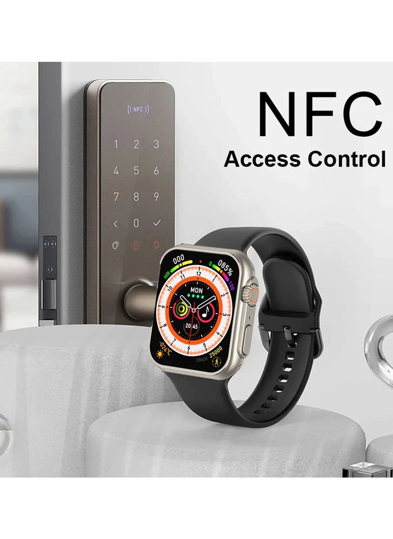 AROAQ - N8 New Smart Watch Ultra Series 8 Nfc Bluetooth Call Smartwatch Temperature Measuring Health Monitoring Men Women - Image 1