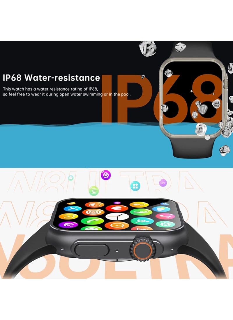 AROAQ - N8 New Smart Watch Ultra Series 8 Nfc Bluetooth Call Smartwatch Temperature Measuring Health Monitoring Men Women - Image 1