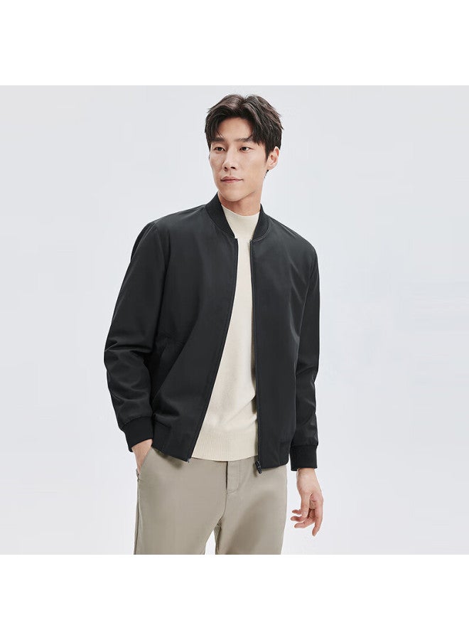 Septwolves Men's Autumn Baseball Collar Jacket Three-proof Lining Anti-static Youth Fashion Textured Jacquard Coat - Image 1