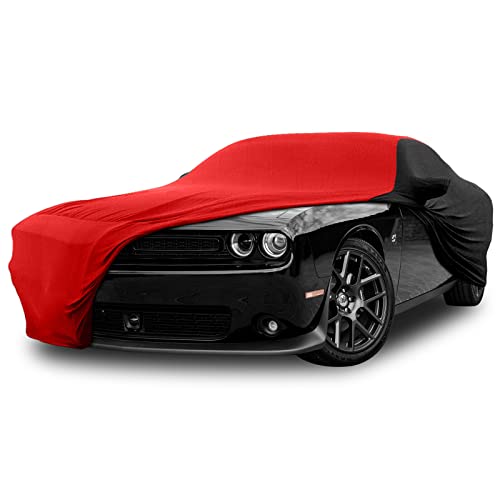 SPORTULI Indoor Car Cover Replace for 2008-2024 Dodge Challenger, Luxurious Stretch Satin Ultimate Custom-fit Indoor Car Cover for Dust-Proof, Underground Garage, Car Show (Challenger) - Image 1