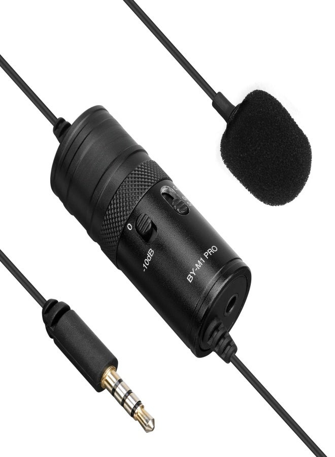 بويا ميكروفون BOYA BY-M1 Pro متعدد الاتجاهات، ميكروفون مكثف أحادي الرأس قابل للتثبيت بمشبك، مناسب للهواتف الذكية وكاميرات DSLR وكاميرات الفيديو ومسجلات الصوت وأجهزة تسجيل الكمبيوتر. - Image 5