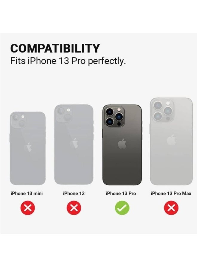 DUSALA iPhone 13 Pro Clear Magnetic Cover MagSafe Compatible Hybrid Protective Crystal Clear Hard Back Case Shockproof Silicone Frame Slim Transparent Case for Apple iPhone 13 Pro - Image 2