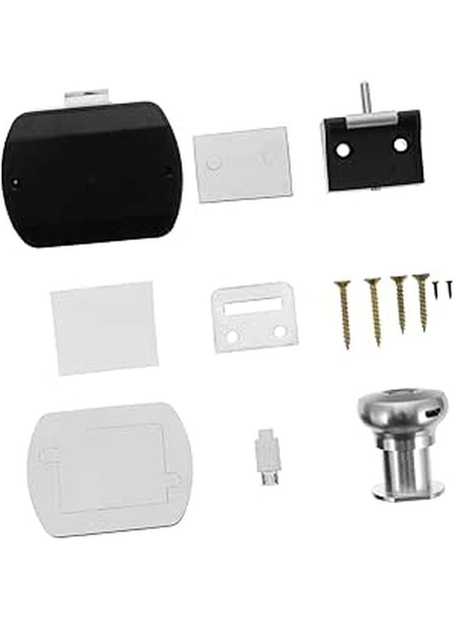 قفل درج ببصمة الإصبع، شحن عبر USB، قفل ذكي بدون مفاتيح، سهل التركيب للمنزل والمكتب - Image 1