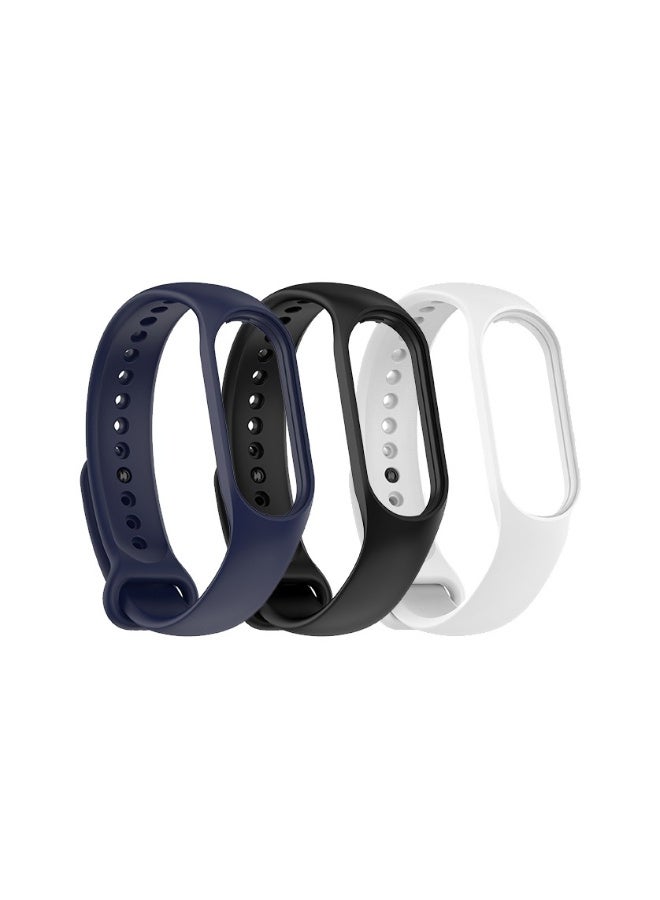 NIBEMINENT Clip Silicone Band for Xiaomi Mi band 7 (3pcs)  - Image 1
