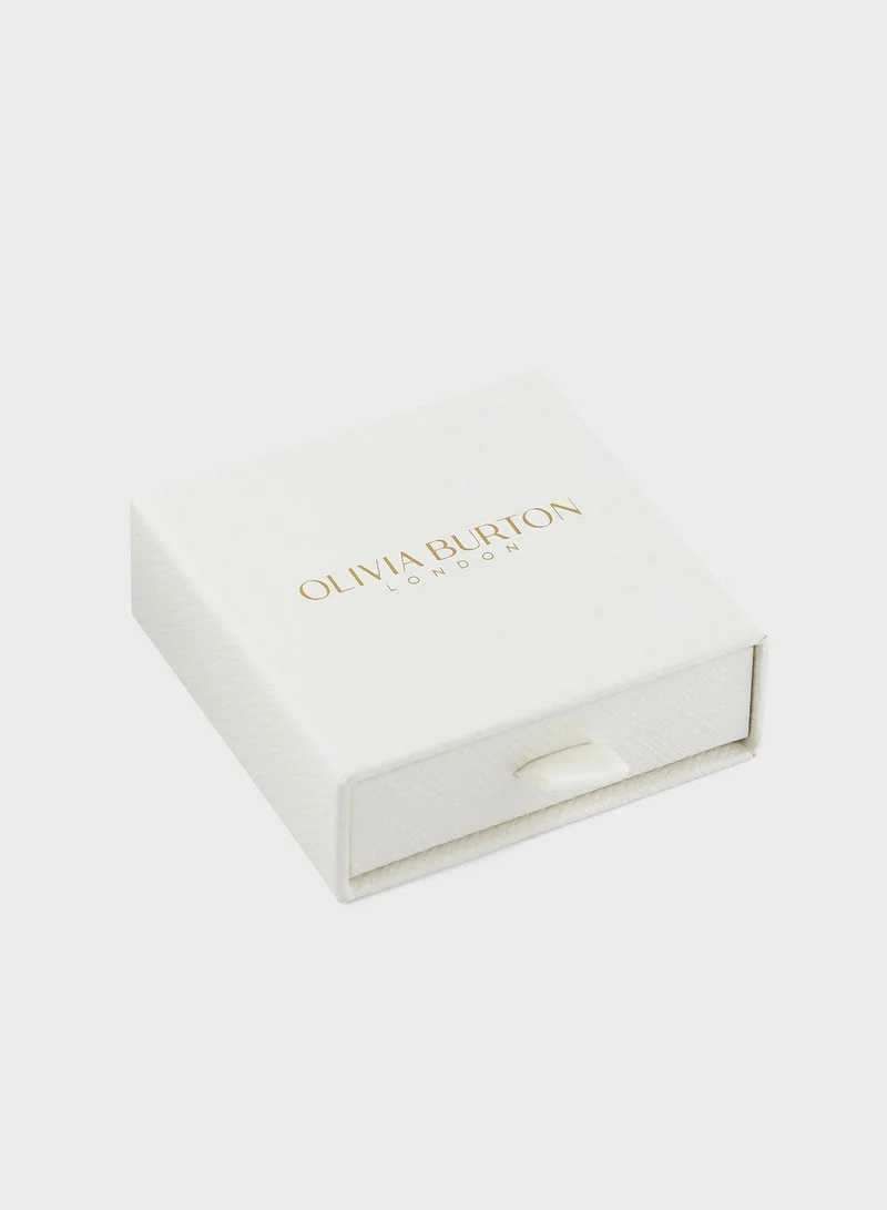 OLIVIA BURTON Chain Sparkly Swan Mark Crystal Bracelet