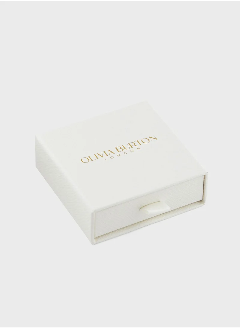 OLIVIA BURTON Chain Sparkly Swan Mark Crystal Bracelet