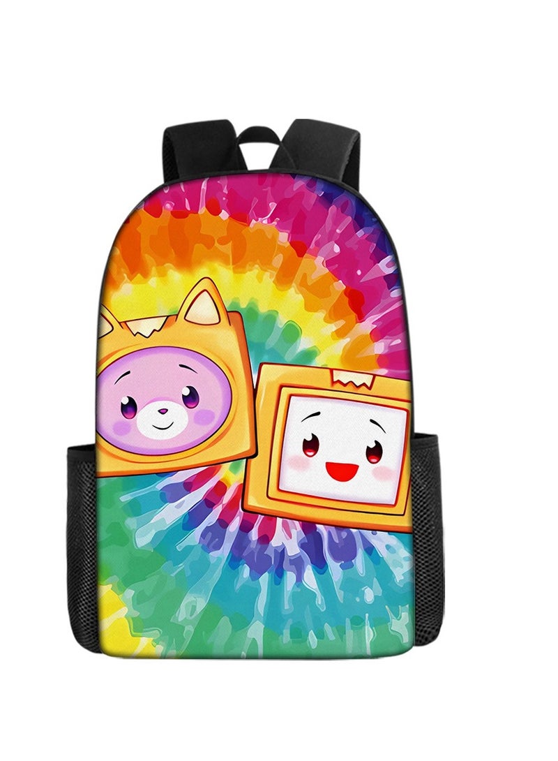 Digital printed large capacity backpack made of polyester for comfortable and load reducing students and children's backpack, suitable for both men and women - Image 1