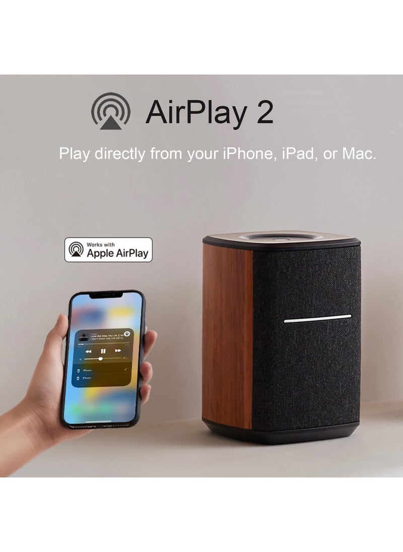 EDIFIER Edifier WiFi Smart Speaker Without Microphone, Works with Alexa, Supports AirPlay 2, Spotify,Tidal Connect, 40W RMS One-Piece Wi-Fi and Bluetooth Sound System, No Mic, MS50A  - Image 5