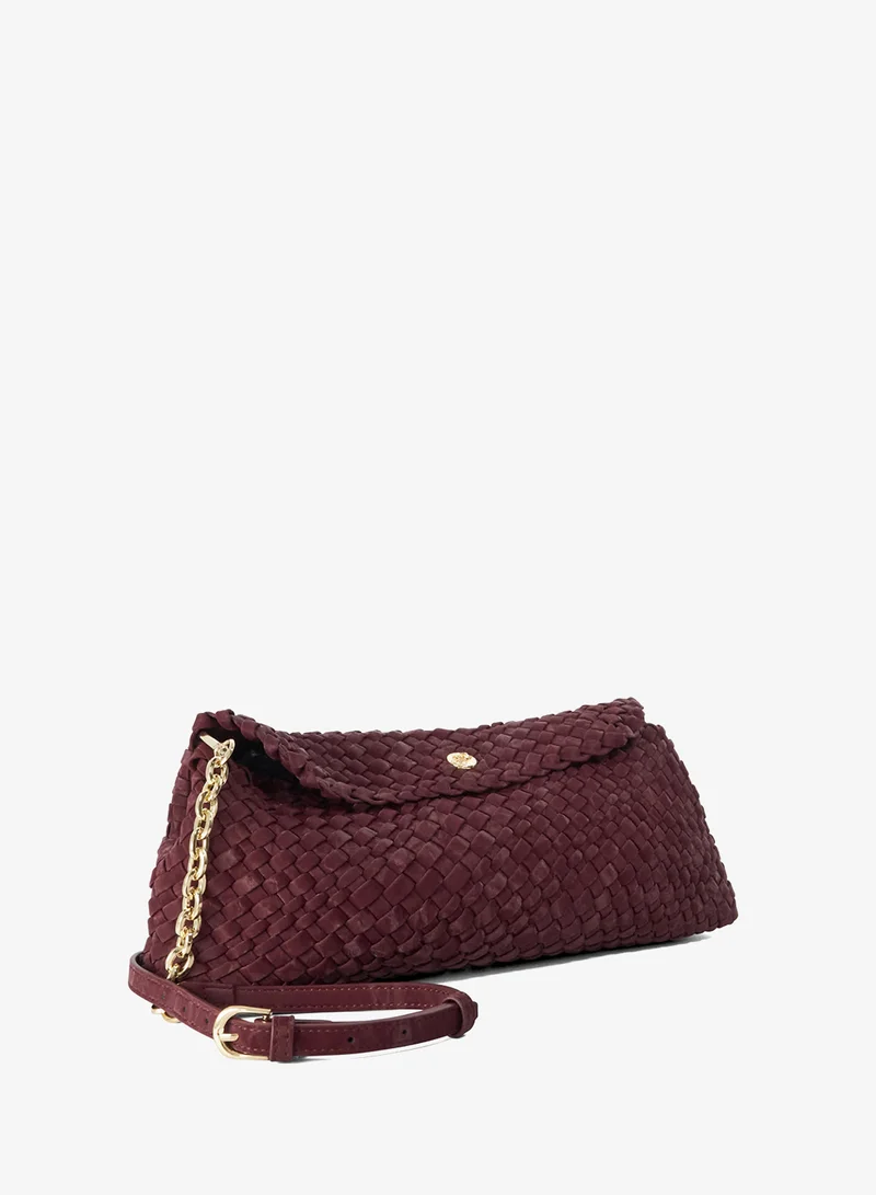 Dune London  Woven Clutch With Cross Body Strap for Women | Best Price UAE