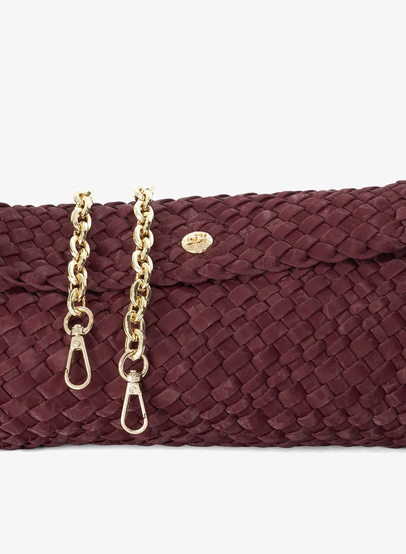 Dune London  Woven Clutch With Cross Body Strap for Women | Best Price UAE