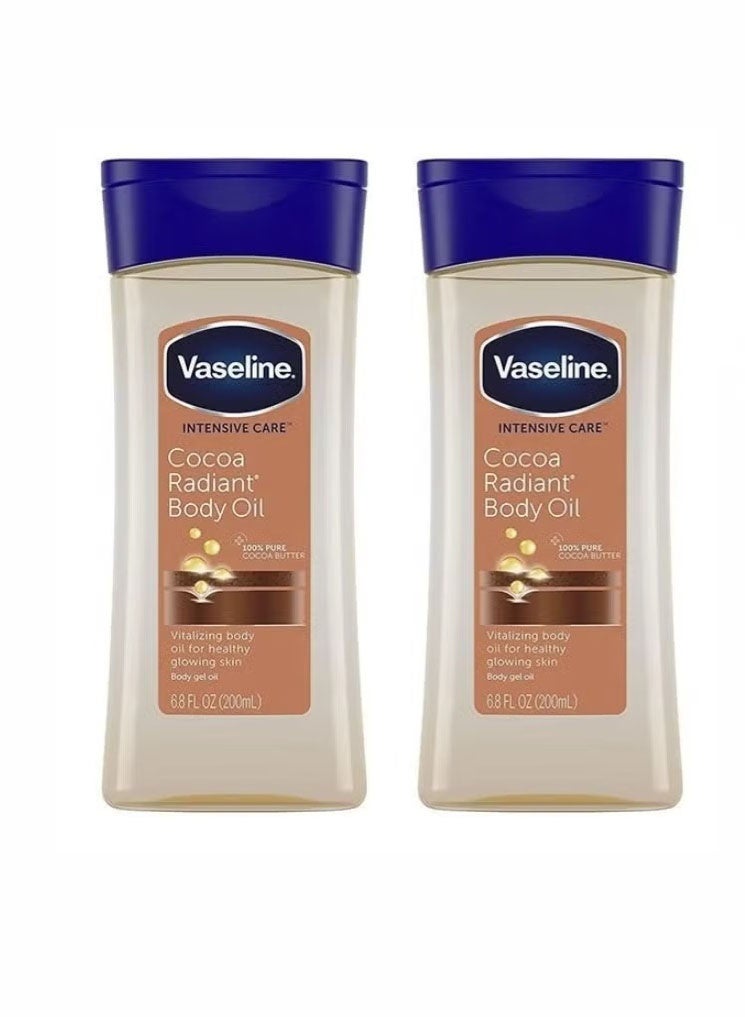 فازلين Cocoa Butter Body Oil Bottles 200 مل