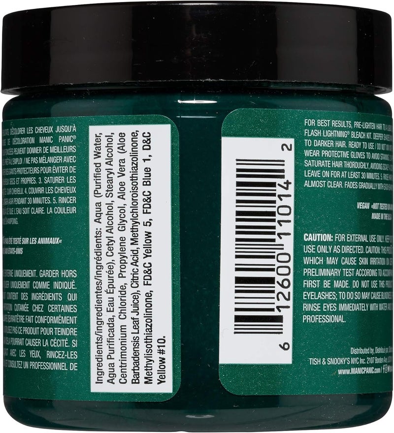 MANIC PANIC Semi-Permanent Hair Color Cream - Green Envy, 4 Fl Oz - Image 2