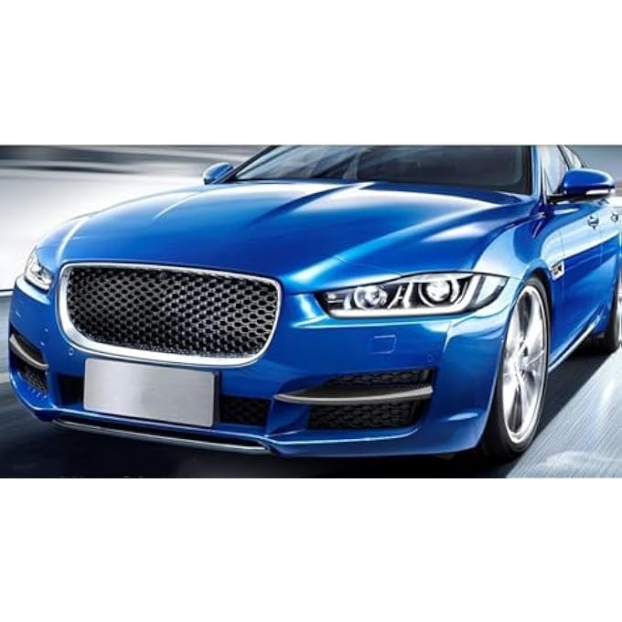 QASULER for Jaguar, F-PACE XEL 2018-2019 Carbon Fiber Look Front Bumper Side Air Vent Intake Canard Fog Light Lamp Cover Trim Splitter Intake Frame Spoiler - Image 4