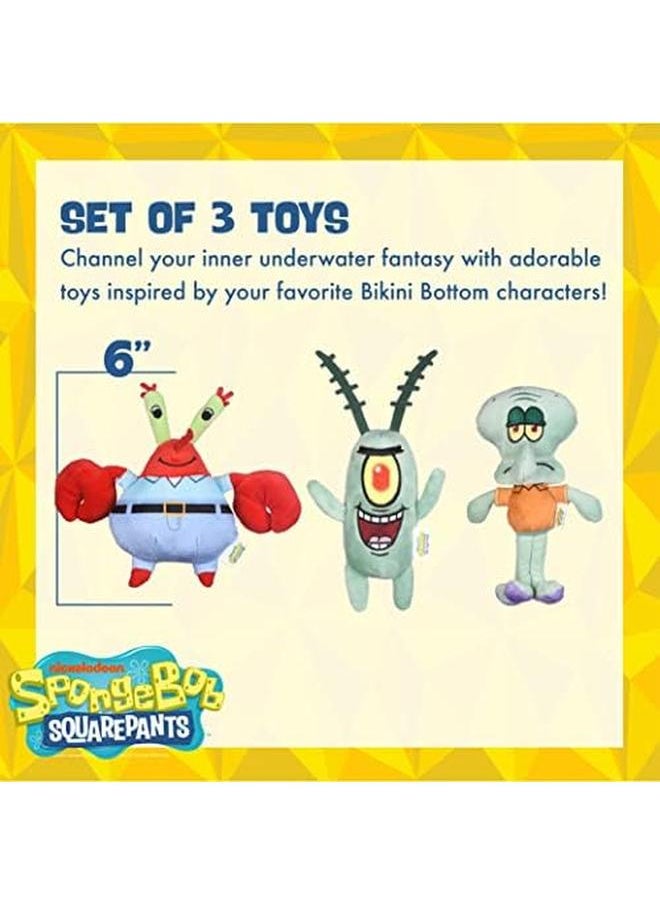 Squarepants For Pets 3 Piece Squidward Plankton And Mr. Krabs Figure Plush Dog Toy 6 Inch Small Dog Toys For Fans Squeaky Dog Toys For All Dogs - pzsku/Z26BD88D2315D8FFAC350Z/45/_/1722831452/39ebe1a0-138d-48d9-8c7b-5f0e1e60f6fe